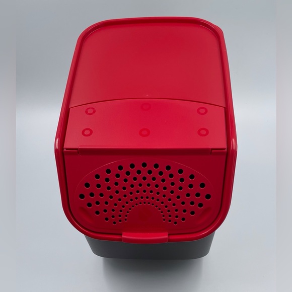 Tupperware Modular Potato Storage Bin Red Lid Container - Picture 2 of 7